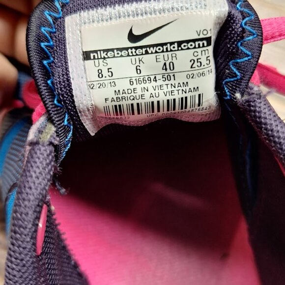 Nike running shoes pink blue light weight Flex Supreme TR2 sz 8.5 - Picture 7 of 7